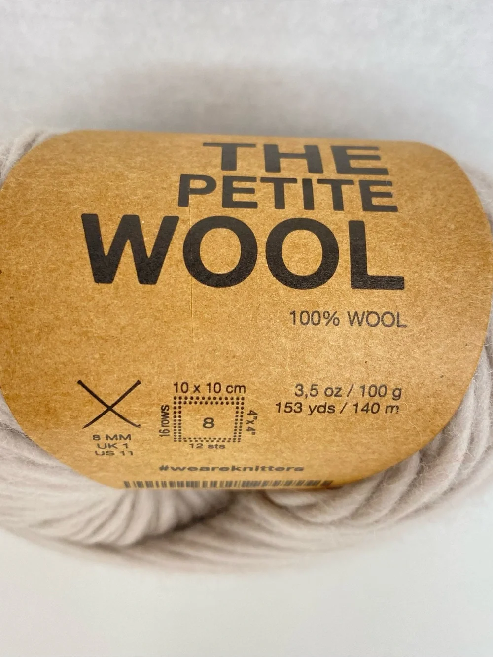 We Are Knitters The Petite Wool Yarn Pearl 3 Skeins 100% Wool NEW